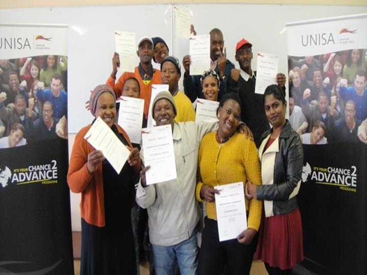 Members of the community, showing off their achievements